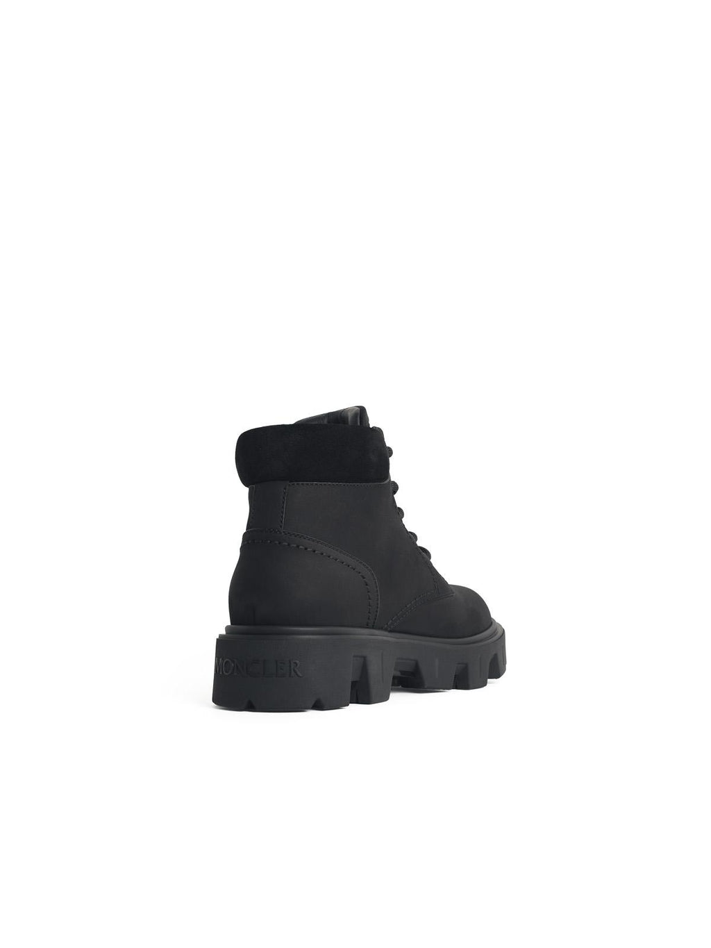 Moncler 'Peak City' Suede And Black Nubuck Ankle Boots