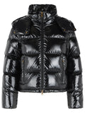 Moncler 'Niveole' Glossy Black Polyamide Down Jacket