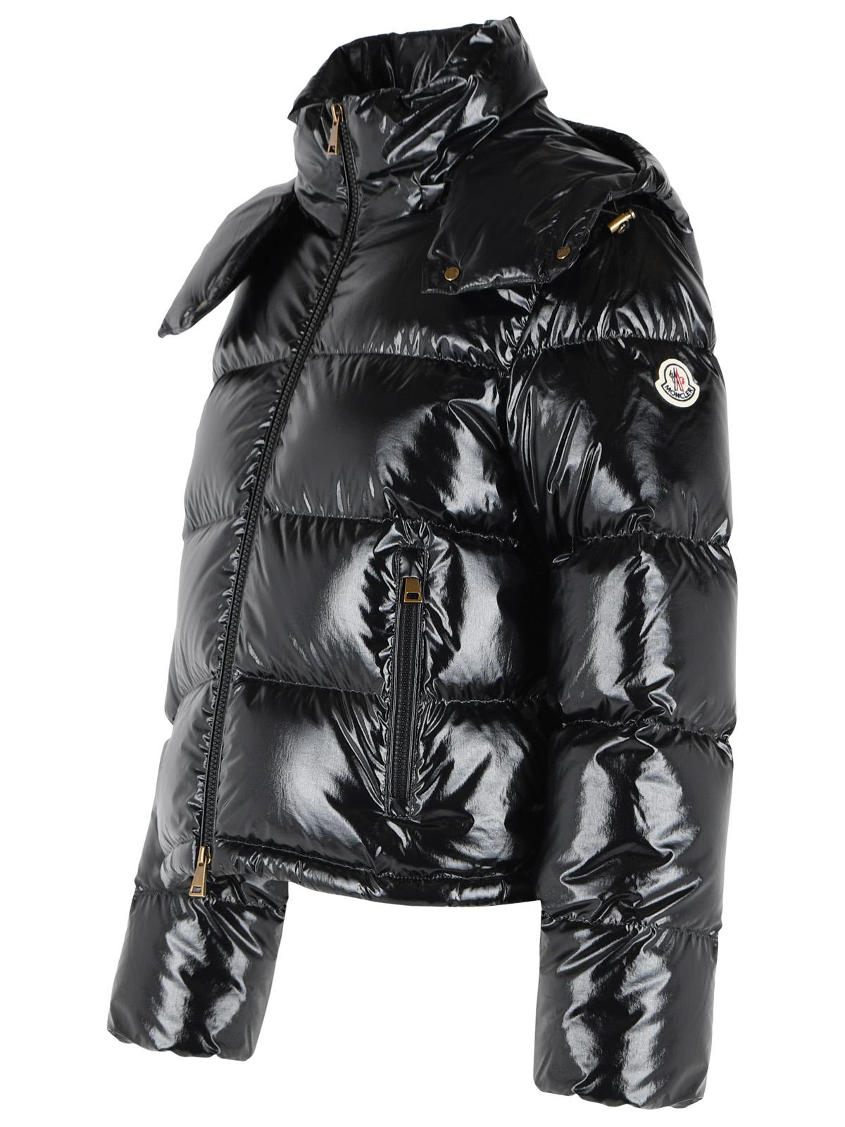 Moncler 'Niveole' Glossy Black Polyamide Down Jacket