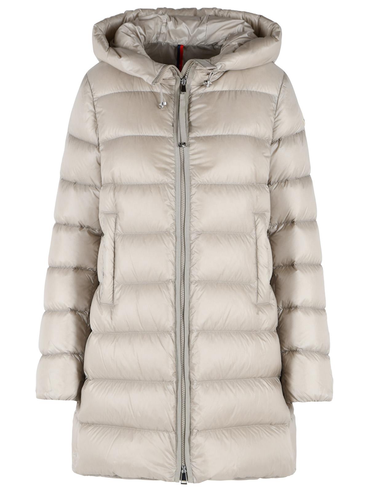 Moncler 'Suyenne' Light Beige Polyamide Down Jacket