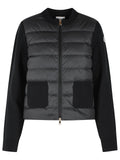 Moncler 'Tricot' Black Virgin Wool Cardigan