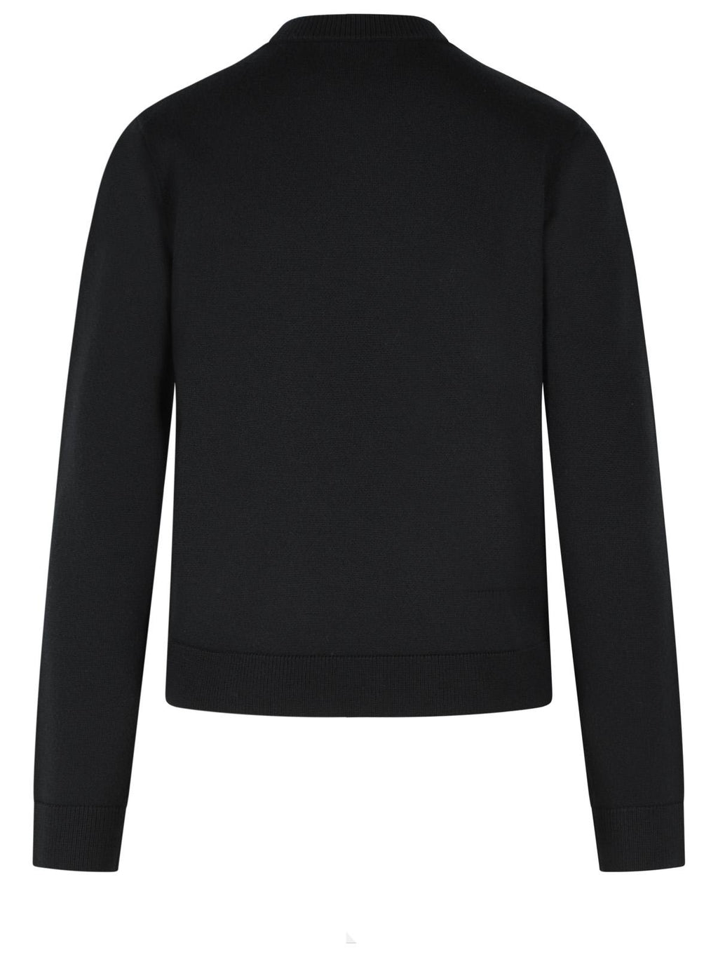 Moncler 'Tricot' Black Virgin Wool Cardigan