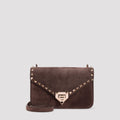 Valentino Garavani Rockstud Suede Small Shoulder Bag