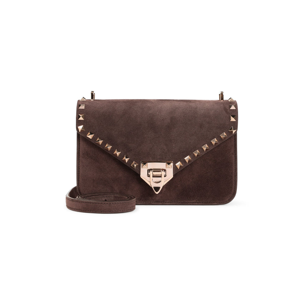 Valentino Garavani Rockstud Suede Small Shoulder Bag