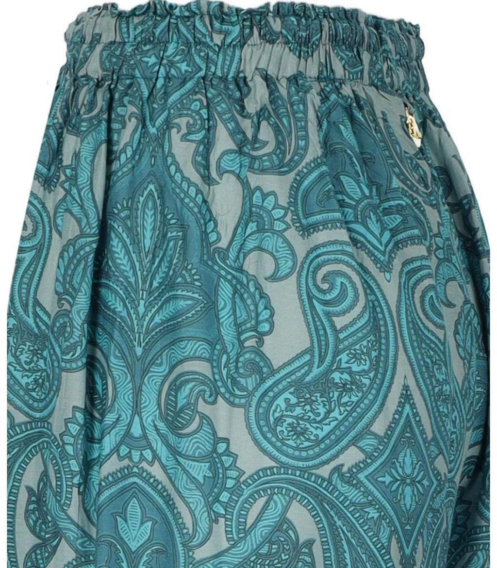 Pahiesa Formentera Light Blue Patterned Trousers