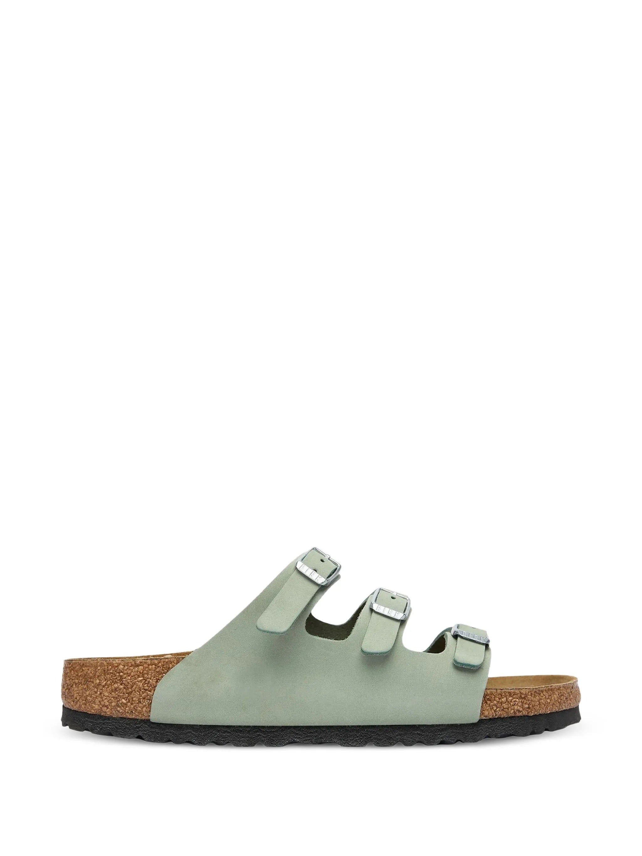Birkenstock Florida Pure Sage, Nubuck Leather