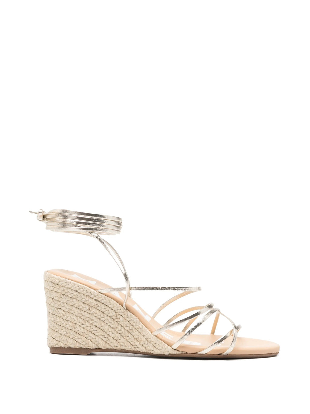Manebi Lace Up Low Wedge Espadrilles