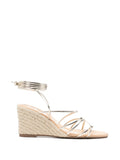 Manebi Lace Up Low Wedge Espadrilles