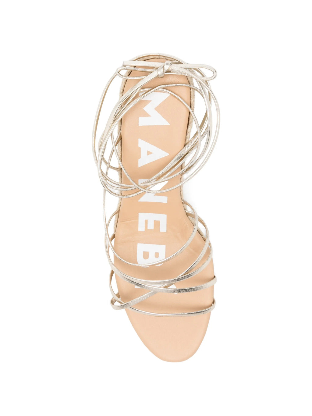 Manebi Lace Up Low Wedge Espadrilles