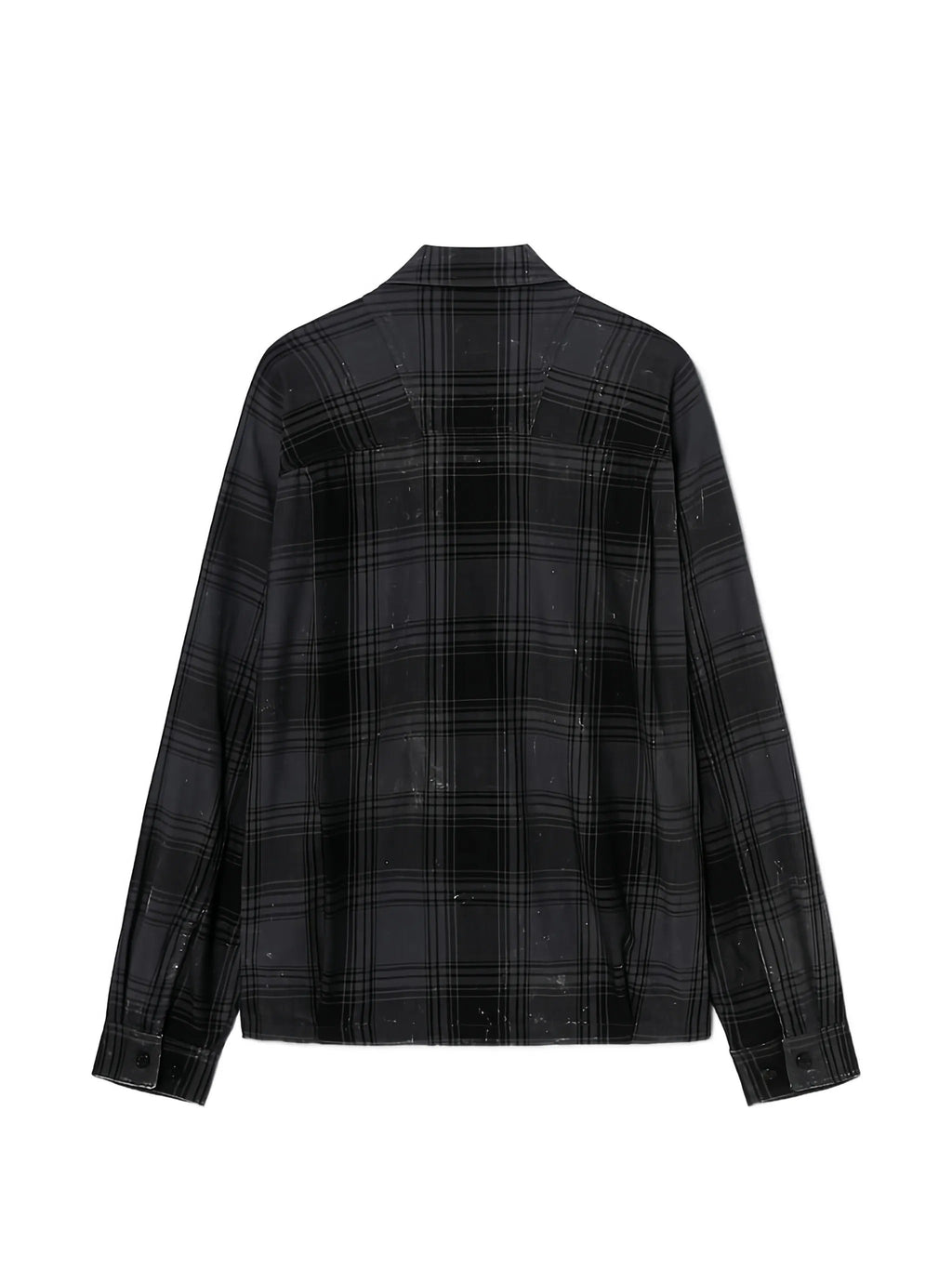 Juun.J Island Washed Check Coach Shirt