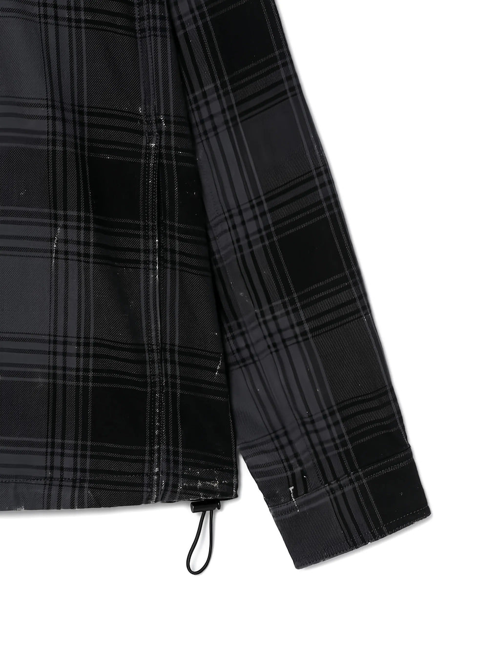 Juun.J Island Washed Check Coach Shirt