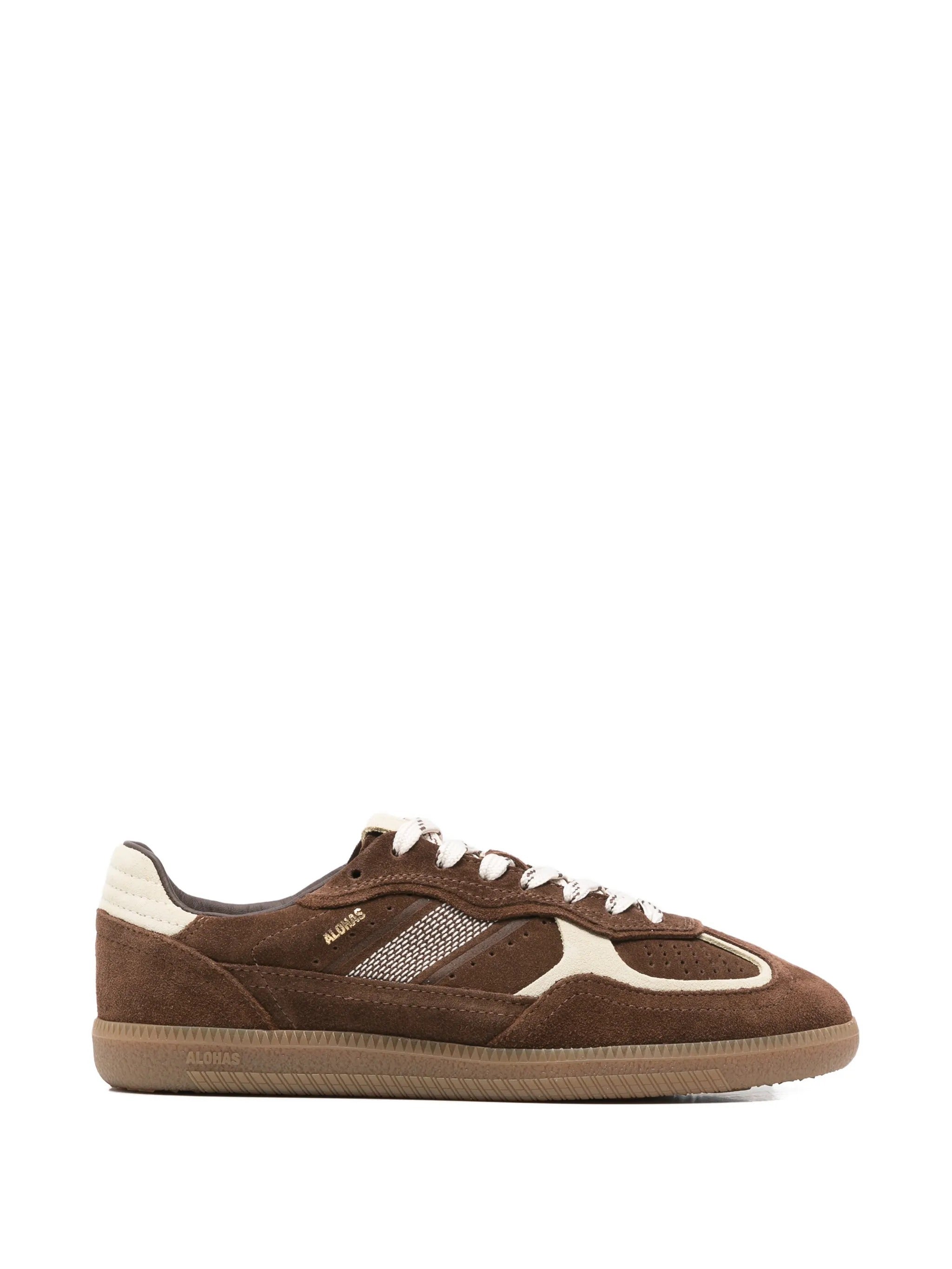 Alohas Tb.490 Rife Cocoa & Off White Leather Sneakers