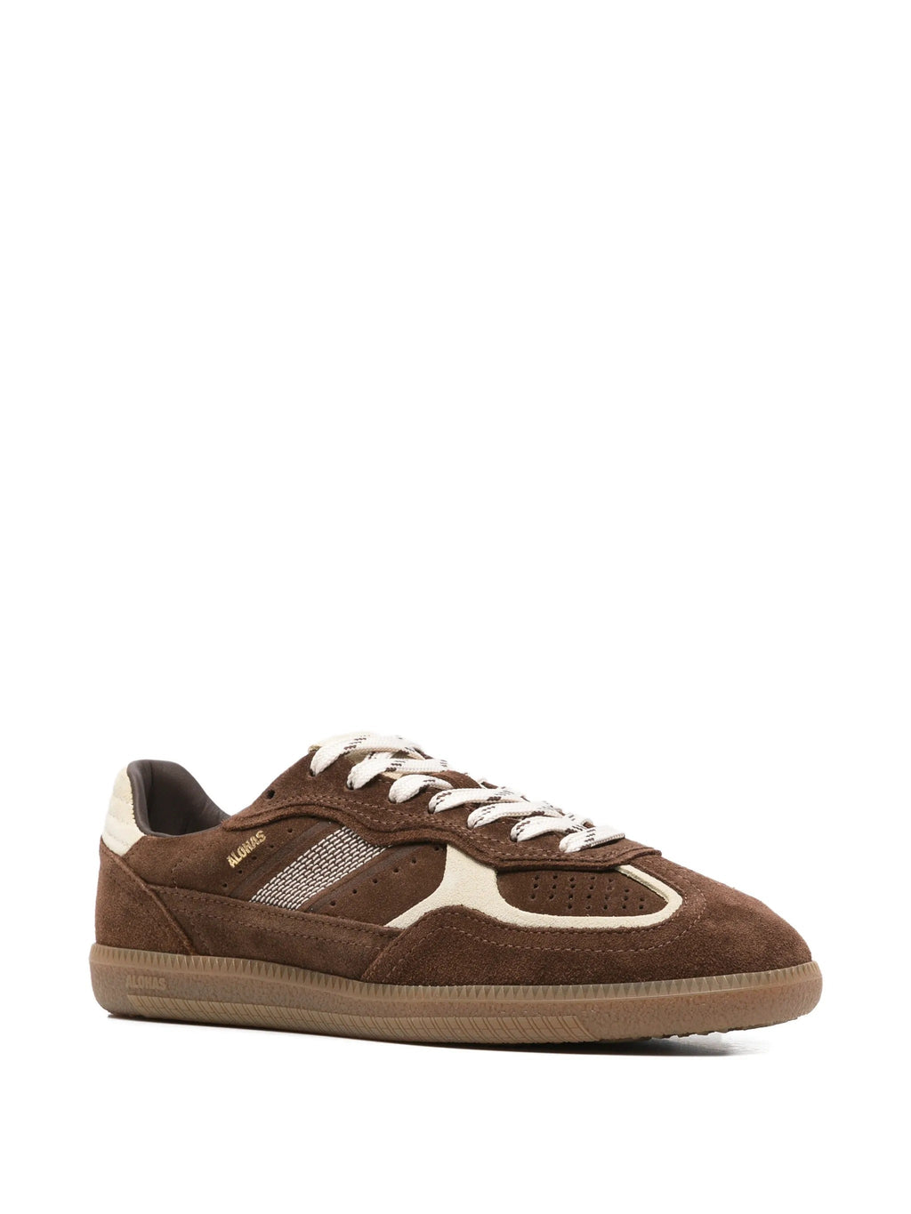 Alohas Tb.490 Rife Cocoa & Off White Leather Sneakers
