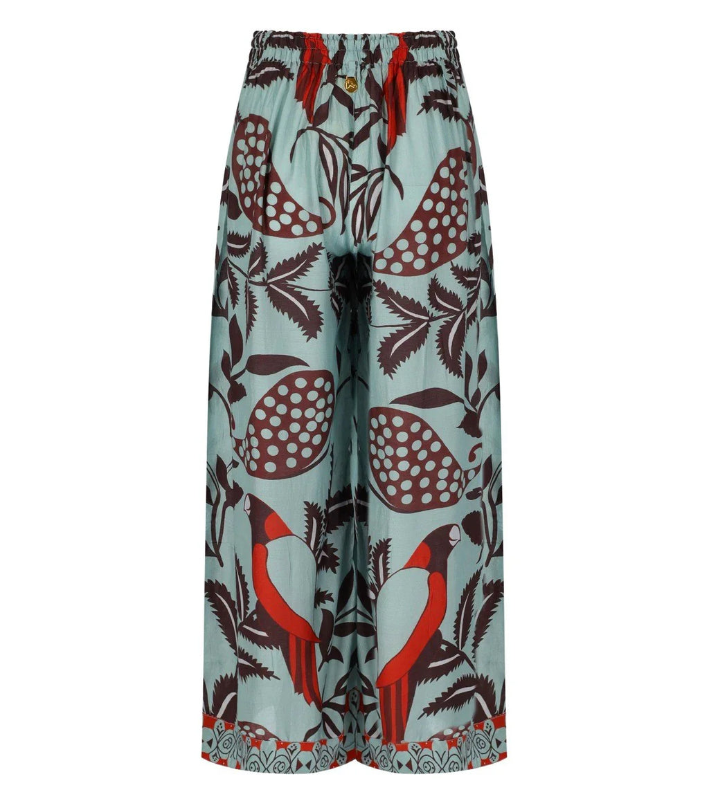 Pahiesa Formentera Light Blue And Brown Pants