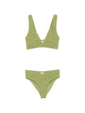 Hunza G Angel Bikini Metallic Crinkle