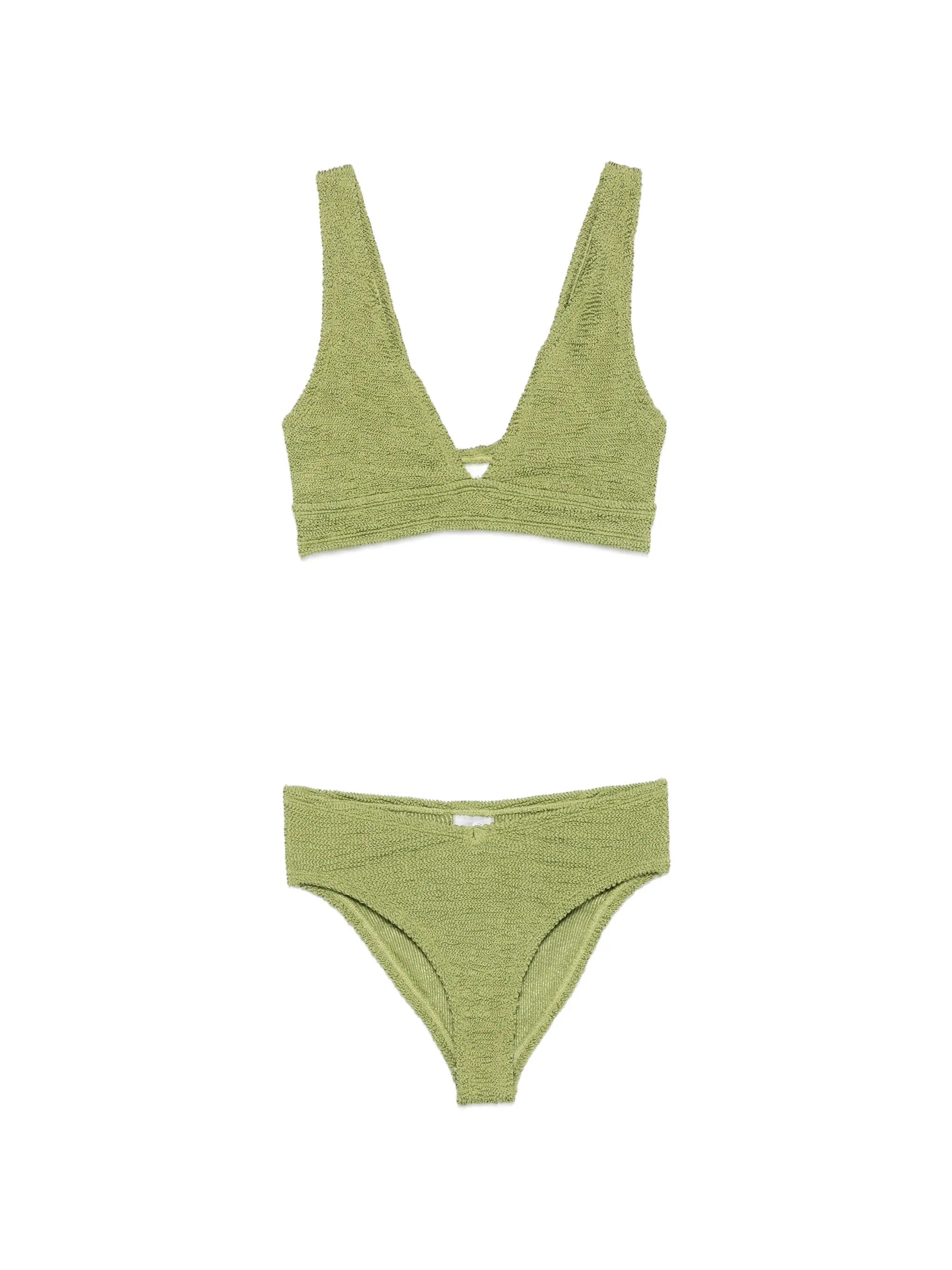 Hunza G Angel Bikini Metallic Crinkle