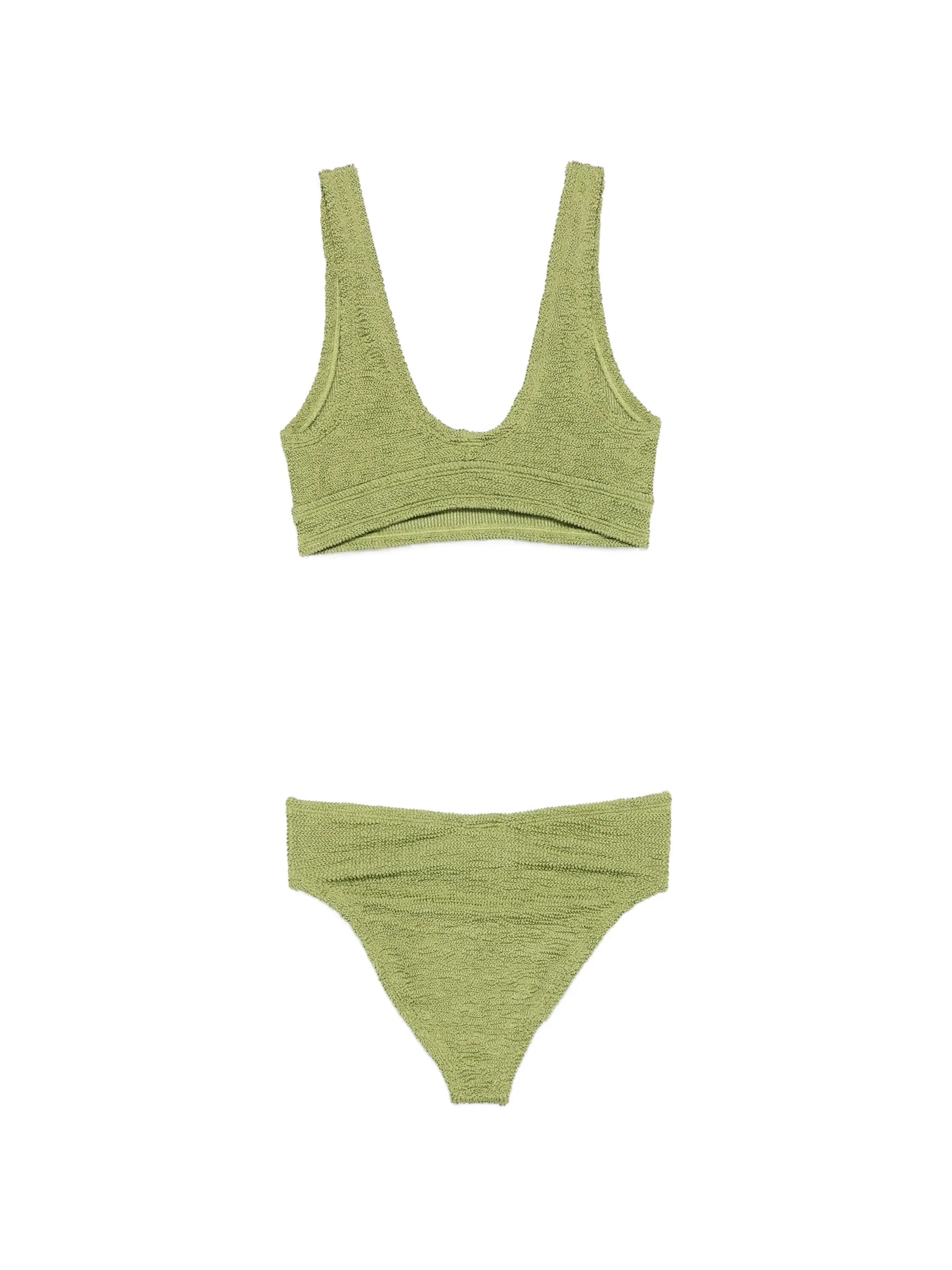 Hunza G Angel Bikini Metallic Crinkle