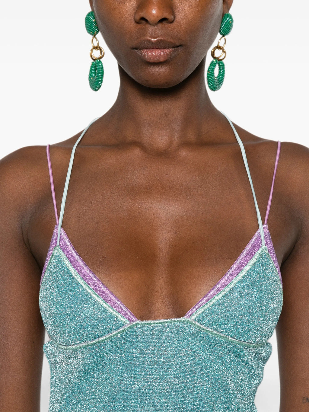 Oseree Lumiere Double Mini Dress