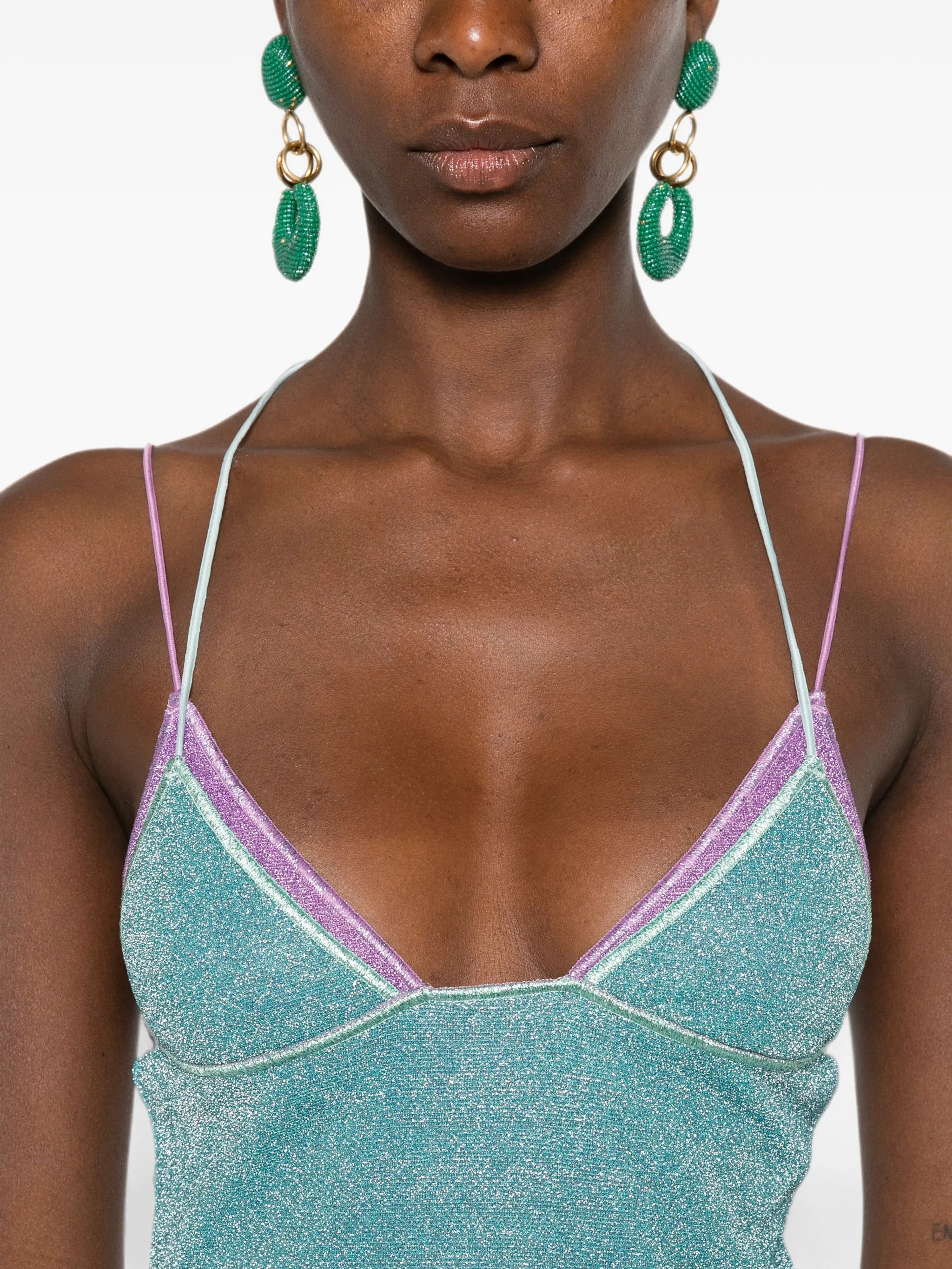 Oseree Lumiere Double Mini Dress