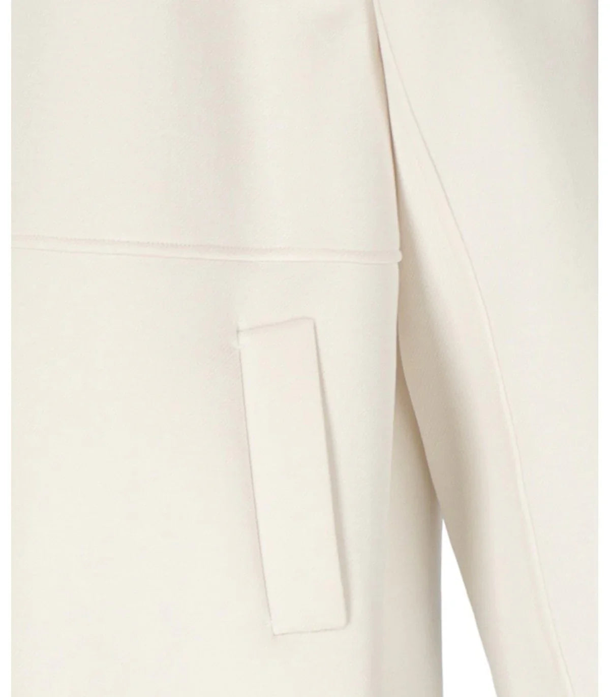 Mm Max Mara Stilla White Belted Coat