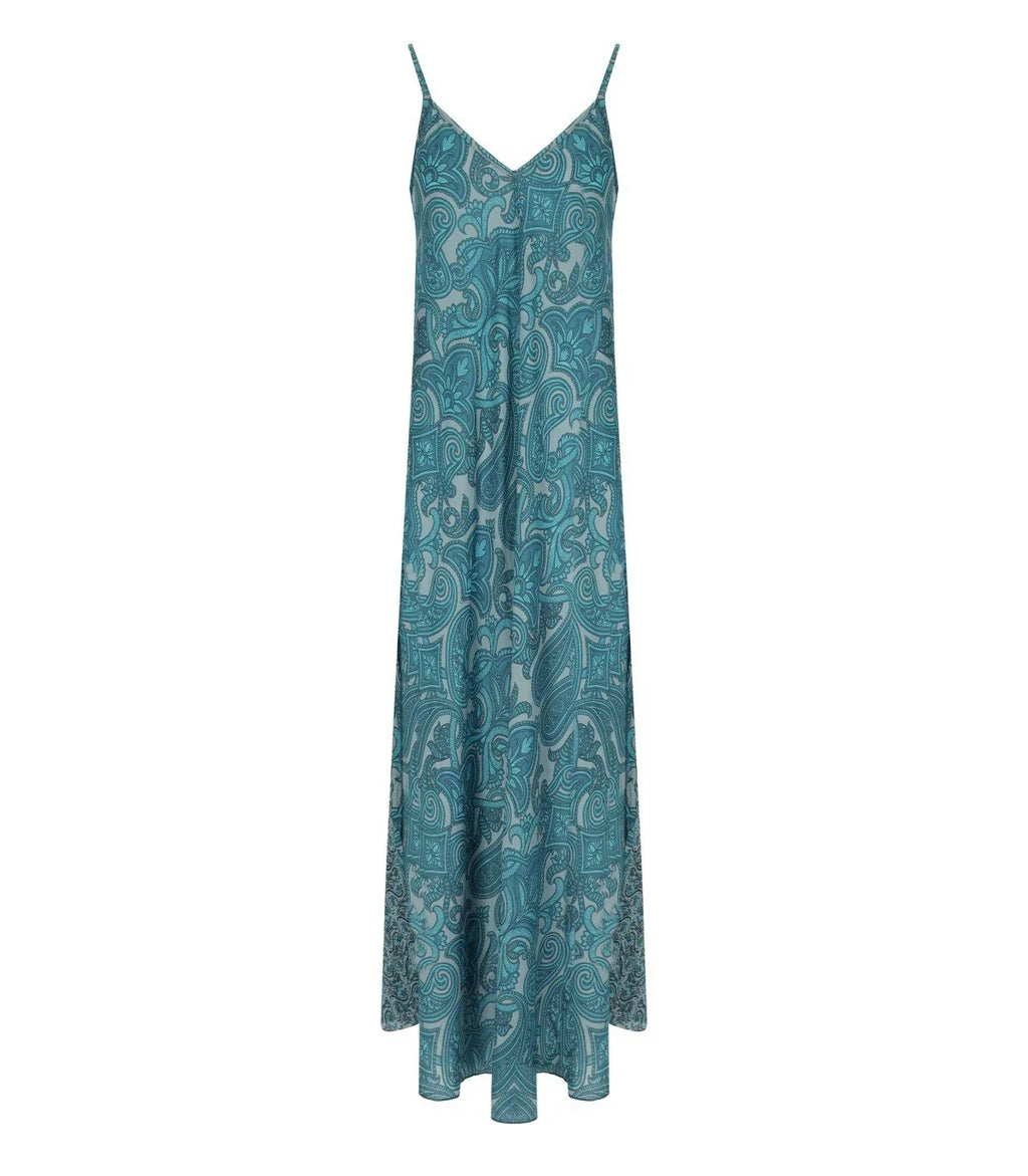 Pahiesa Formentera Light Blue Long Dress