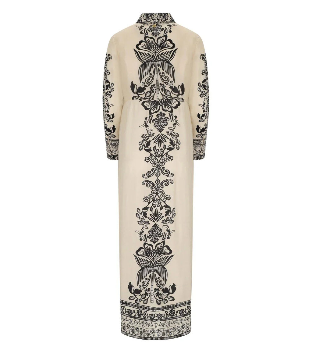 Pahiesa Formentera Ecru Shirt Dress