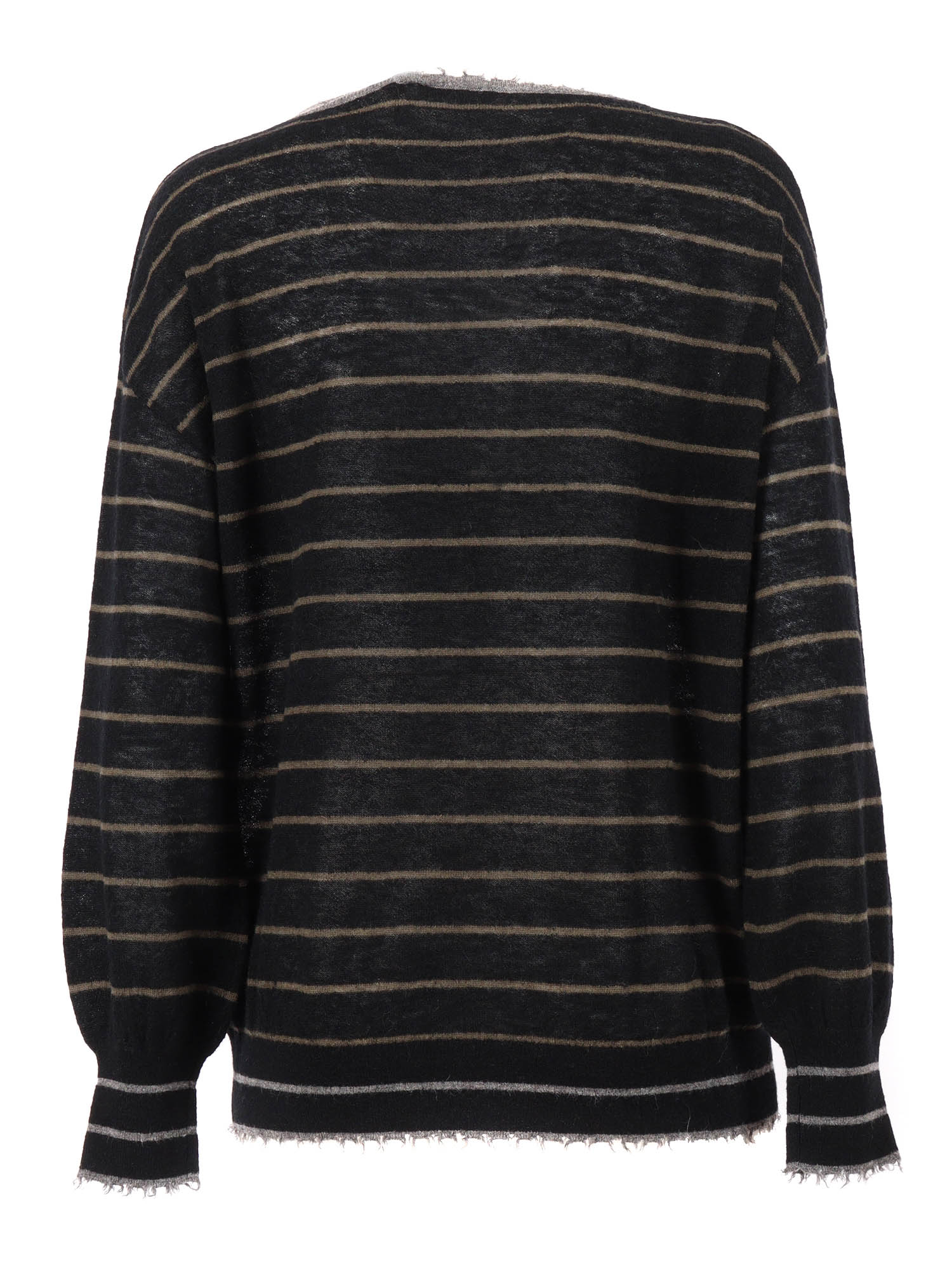 Kangra Cashmere Barchetta Riga Alta Rifinit.Sfrangiate