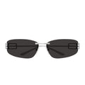 Balenciaga Sunglasses Bb0484 S 002 Ruthenium/Grey Women