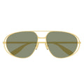 Bottega Veneta Sunglasses Bv1344 S 001 Gold/Green Unisex