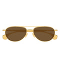 Bottega Veneta Sunglasses Bv1419 S 001 Gold/Brown Unisex