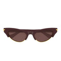 Bottega Veneta Sunglasses Bv1431 S 004 Burgundy/Brown Women