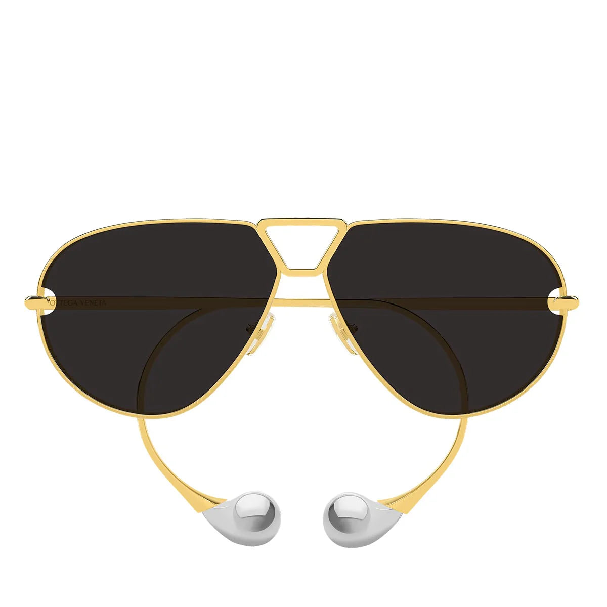 Bottega Veneta Sunglasses Bv1437 S 001 Gold/Dark Gray Women