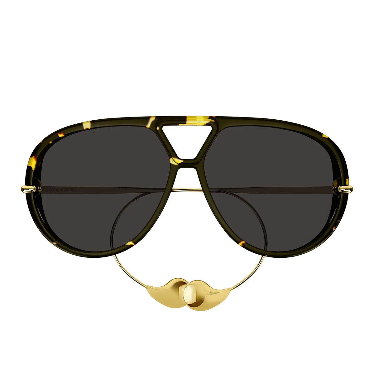 Bottega Veneta Sunglasses Bv1273 S 005 Drop Aviator Brown/Dark Grey Unisex