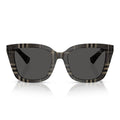 Burberry Sunglasses Be4487 419987 Check Grey/Dark Grey Women