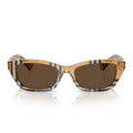 Burberry Sunglasses Be4488 416373 Sand Check/Dark Brown Women