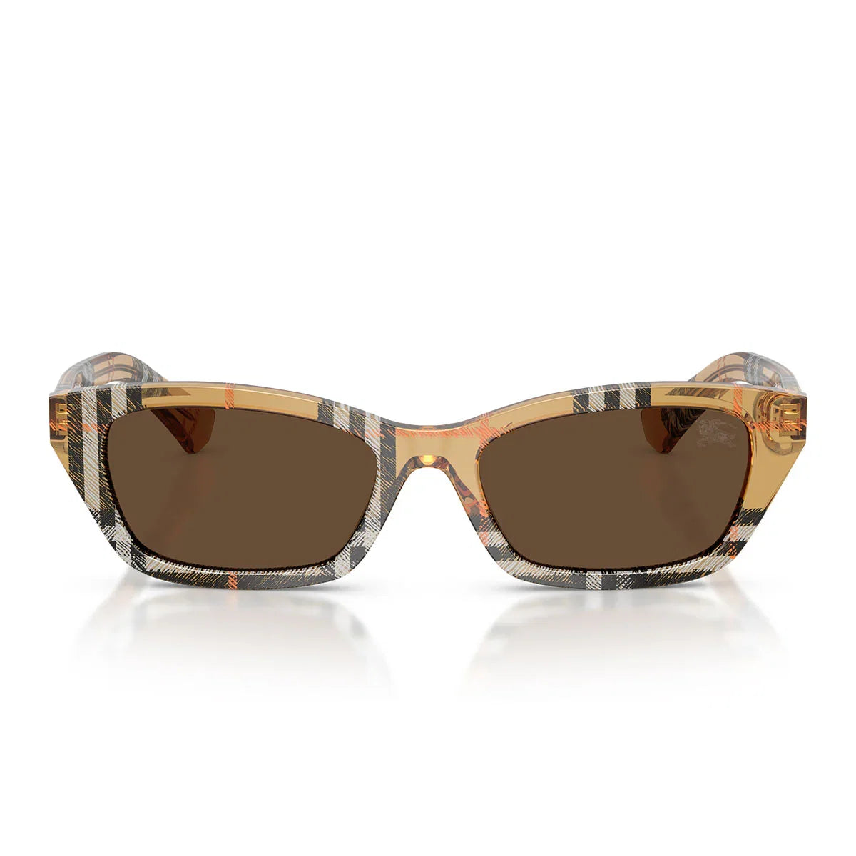 Burberry Sunglasses Be4488 416373 Sand Check/Dark Brown Women