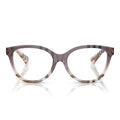 Burberry Prescription Glasses Be2456 4220 Check Gradient Bow/Transparent Women