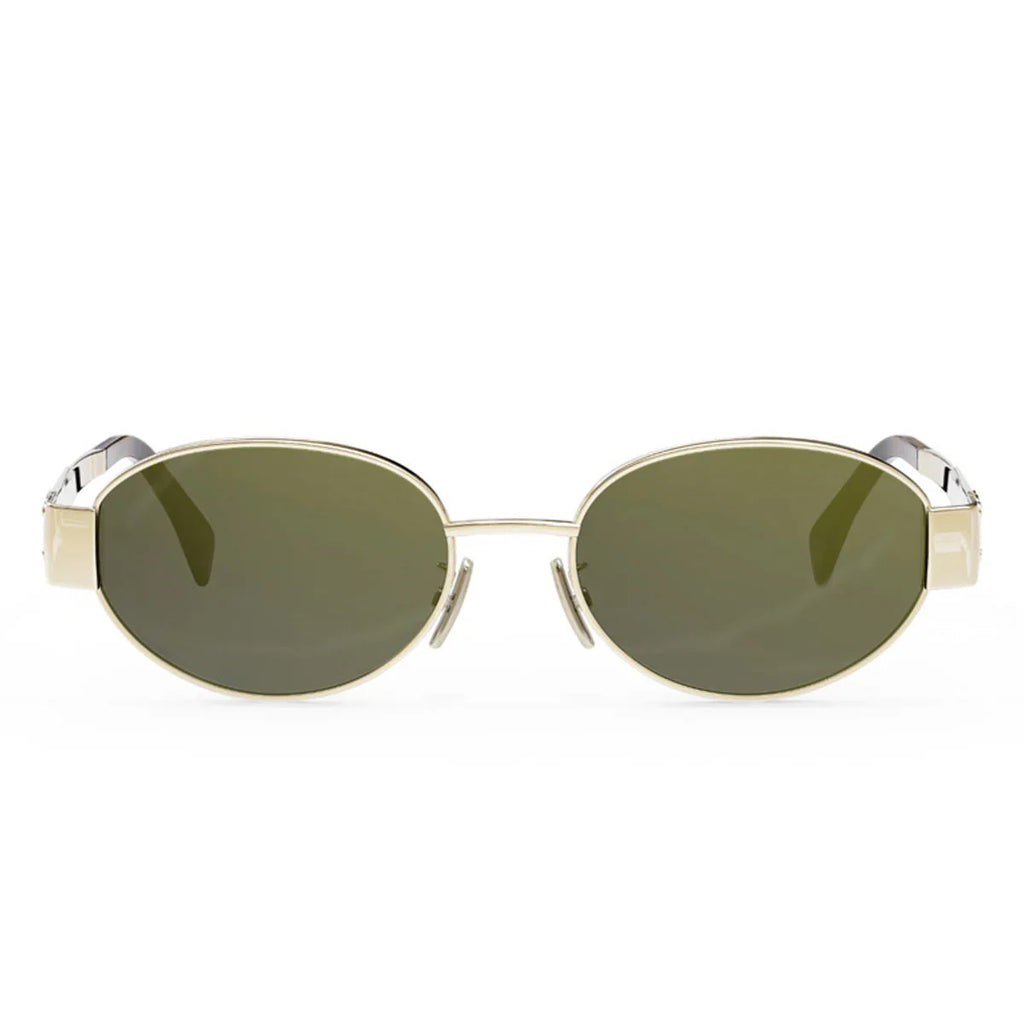 Celine Sunglasses Cl40235 U 30 N Gold/Green Unisex