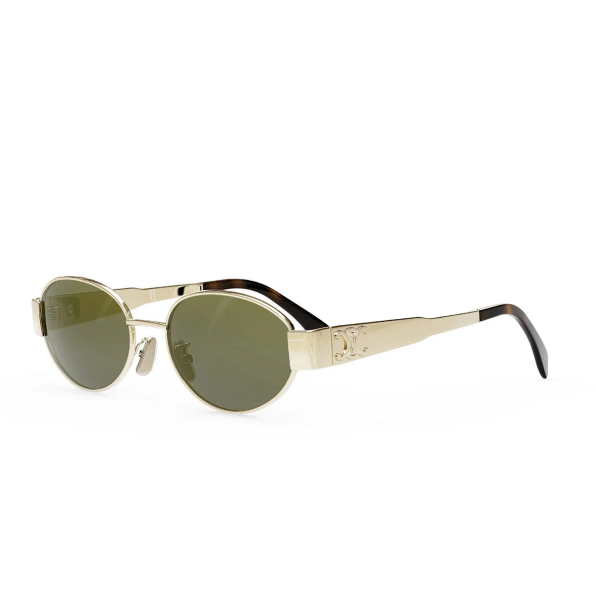 Celine Sunglasses Cl40235 U 30 N Gold/Green Unisex