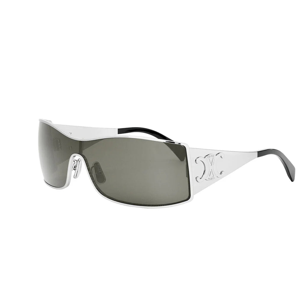 Celine Sunglasses Cl40283 U 16 A Triomphe Maxi Metal Silver/Gray Women