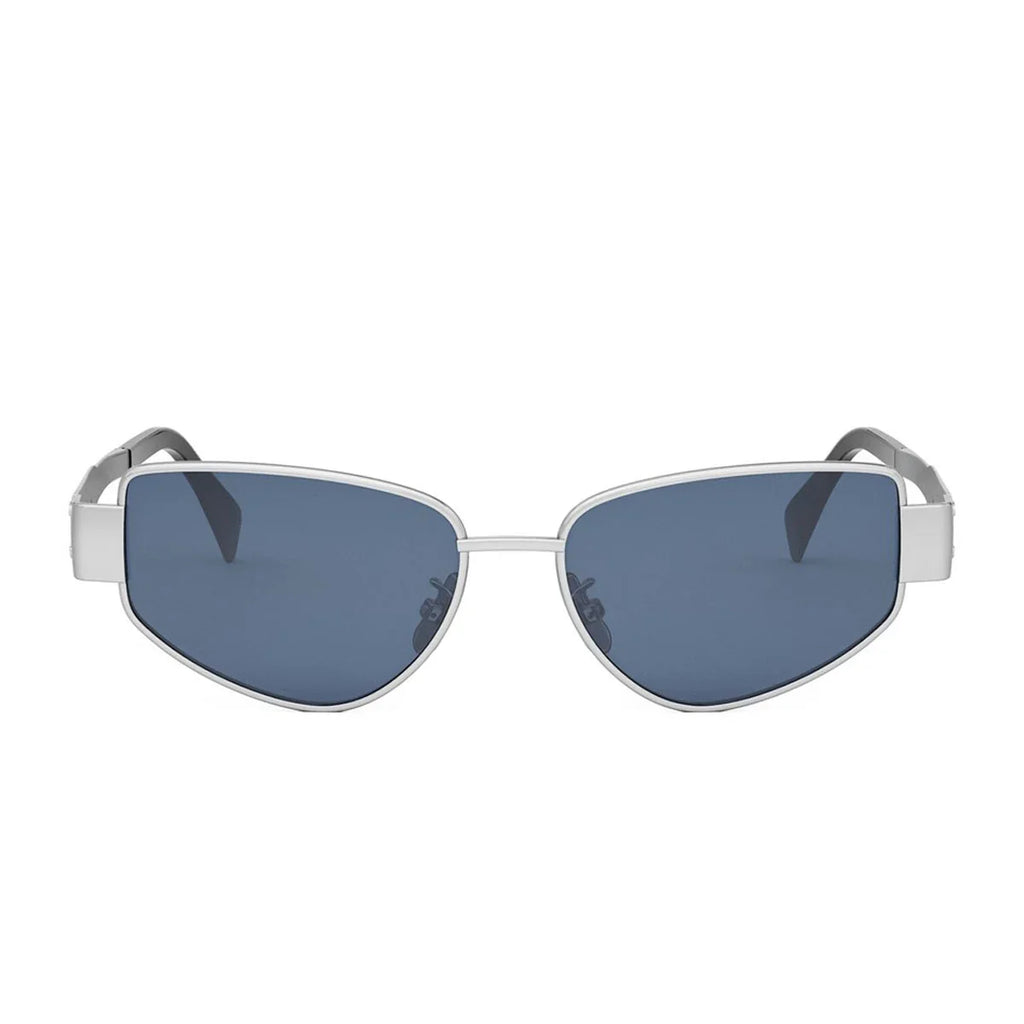 Celine Sunglasses Cl40293 U 16 V Triomphe Silver/Blue Unisex