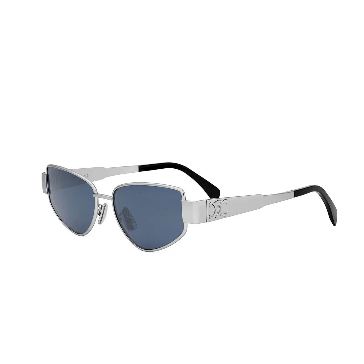 Celine Sunglasses Cl40293 U 16 V Triomphe Silver/Blue Unisex