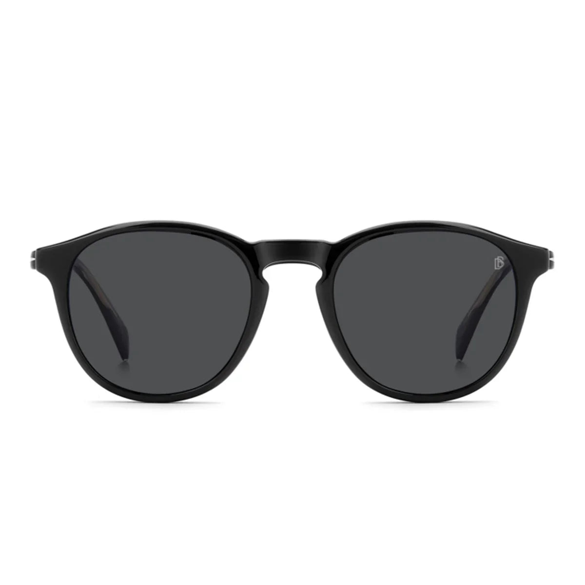 David Beckham Db 1018/C 807 M9 Black/Transparent Prescription Glasses With Polarized Clip On For Men