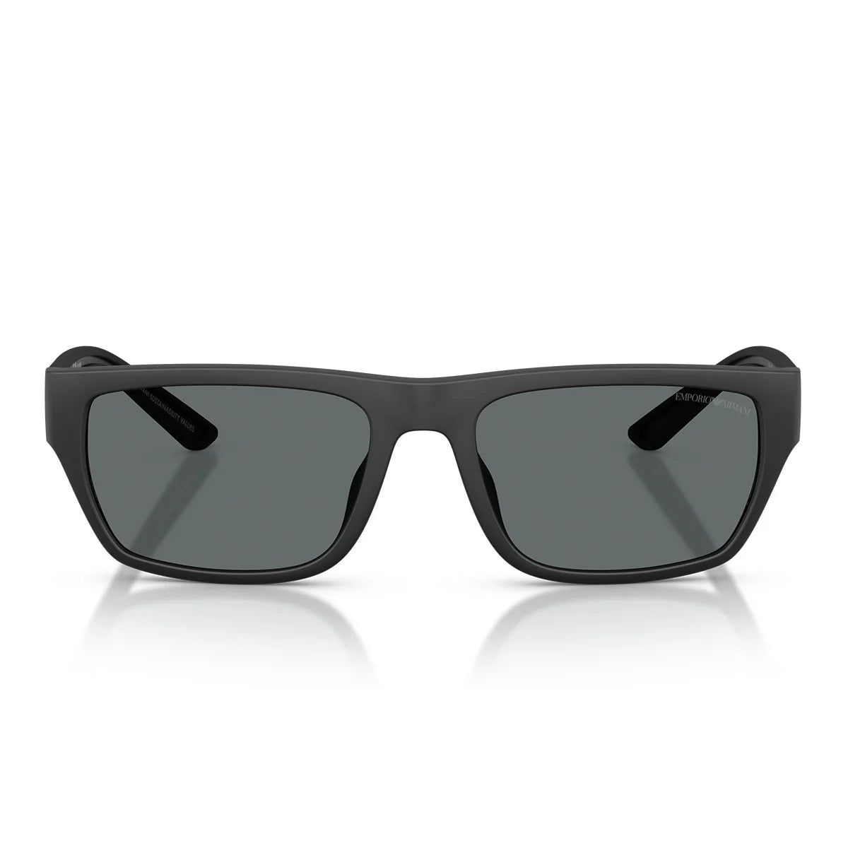 Emporio Armani Sunglasses Ea4267 U 500181 Matte Rubberized Black/Dark Gray Men Polarized
