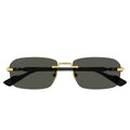 Gucci Sunglasses Gg1221 S 001 Gold/Grey Men