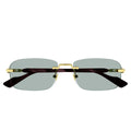Gucci Sunglasses Gg1221 S 003 Gold/Green Men