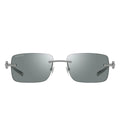 Gucci Sunglasses Gg1703 S 002 Silver/Mirrored Green Unisex