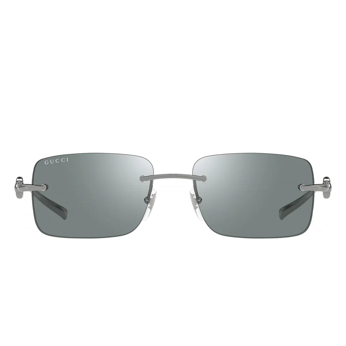 Gucci Sunglasses Gg1703 S 002 Silver/Mirrored Green Unisex