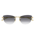 Gucci Sunglasses Gg2063 S 001 Gold/Grey Women