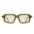 Kuboraum Sunglasses Maske P23 Grg Transparent Military Green/Light Brown Unisex